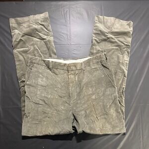 River Trader Gray Corduroy Pants Straight Leg Mens Size 34/32 Classic Casual
